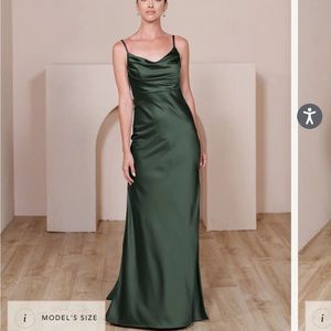 Deep olive revelry dress